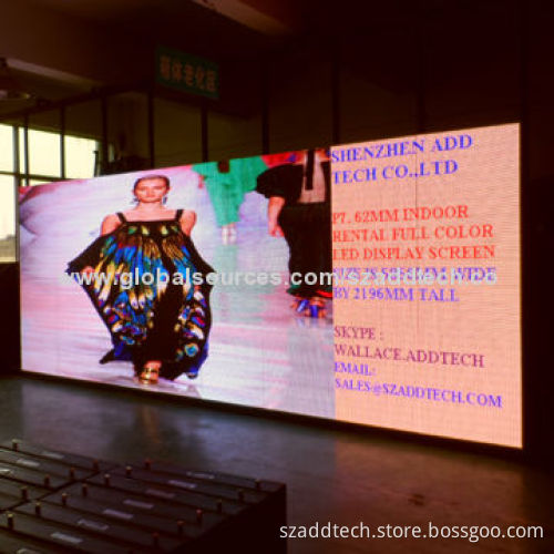 P7.62mm LED Panels, Aluminum Cabinet for Indoor Rental Use